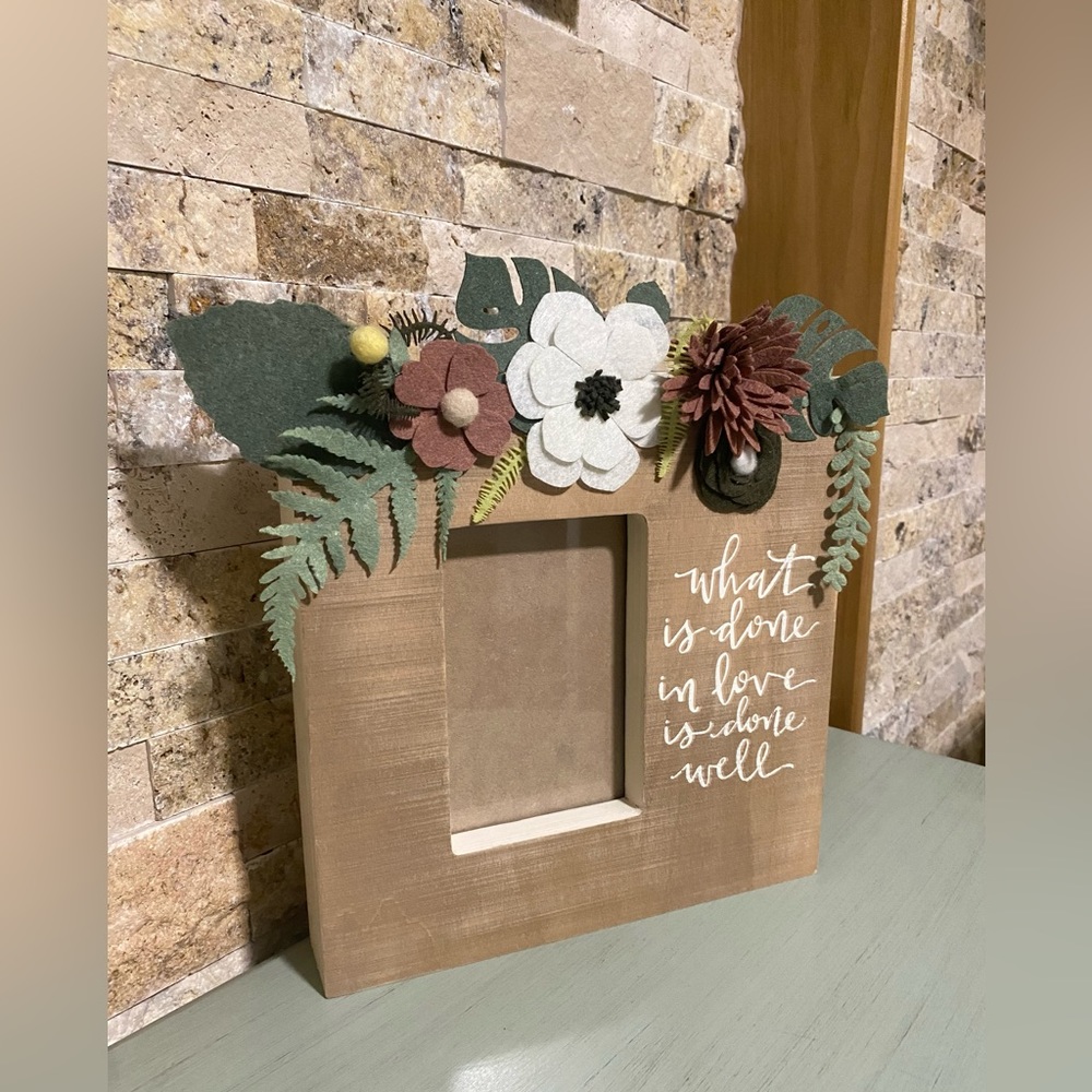 🌿🌸🌱🪷Naturecore Embellished Box Picture Frame NWOT - Picture 2 of 4